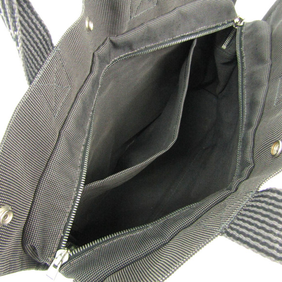 HERMES Her Line MM Unisex Polyamide,Polyester Tote Bag Black,Gray - Picture 3 of 10